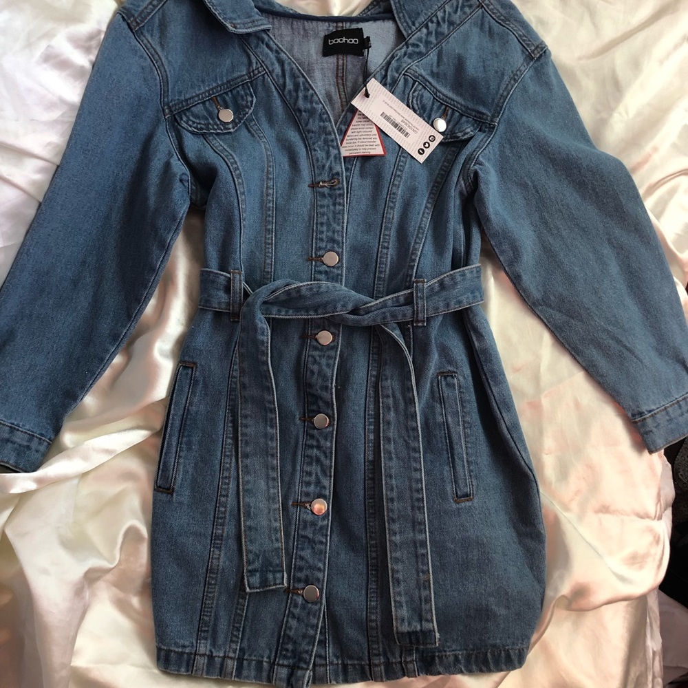 Vintage mini denim dress